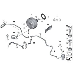 Conduite dépression av.capteur pression d`origine BMW (34302283605)